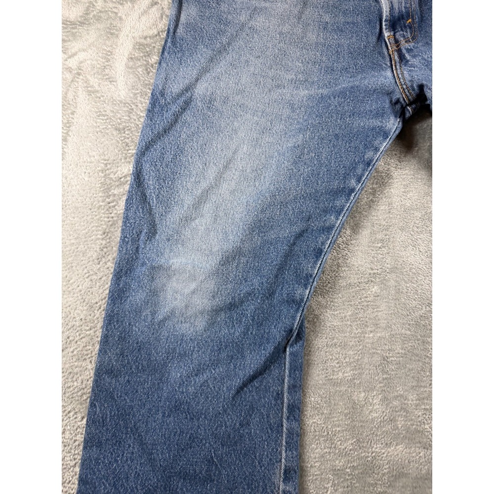 Vtg Levi's 517 USA Boot Cut Jeans 38x29 Distressed Fade - Picture 4 of 16